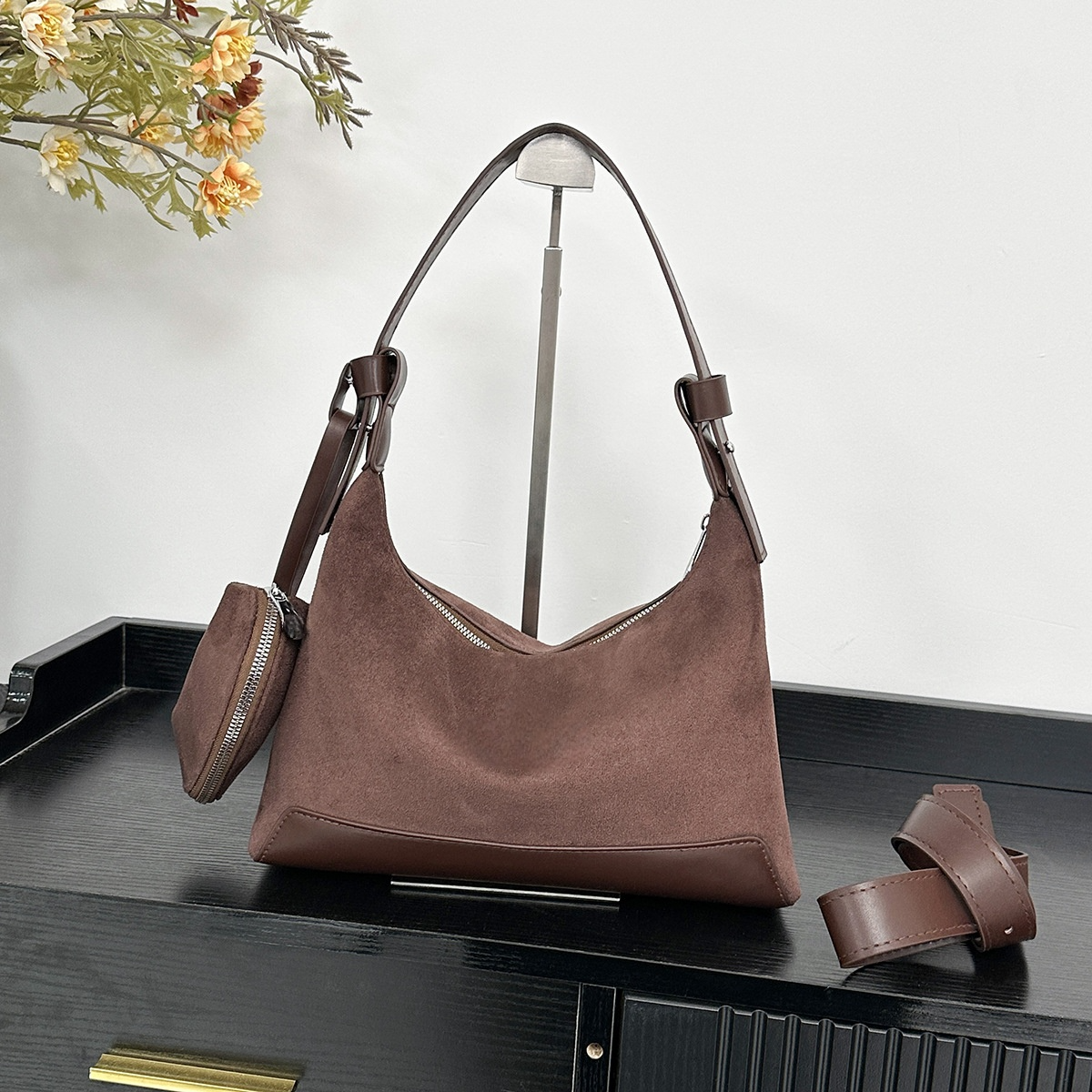 #228 women's new splicing design shoulder slung underarm bag