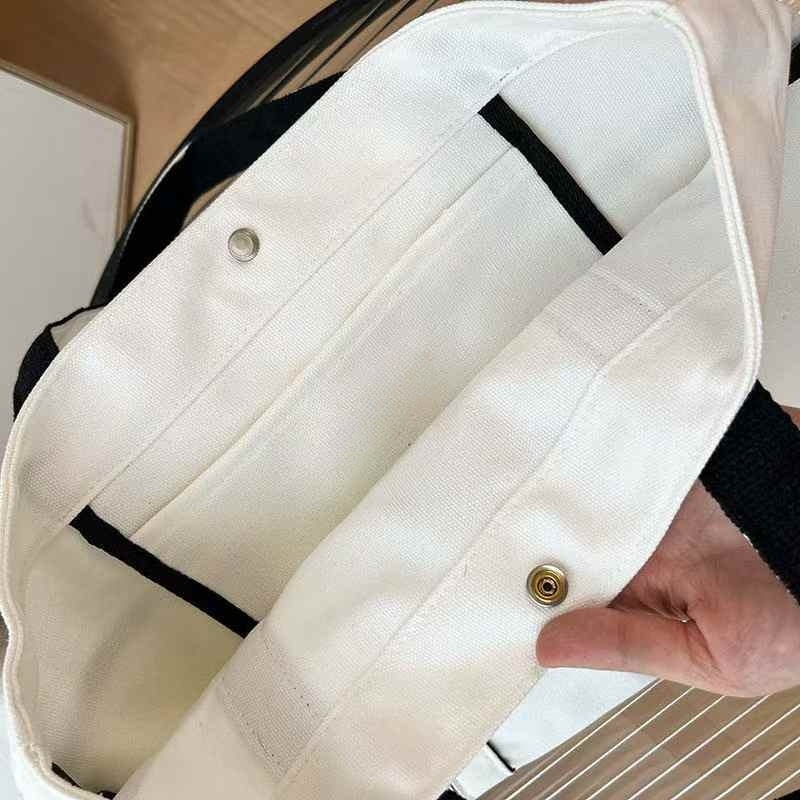 #99 New Casual Joker Multi-pocket Design Canvas Handbag Tote Bag Yoga Bag