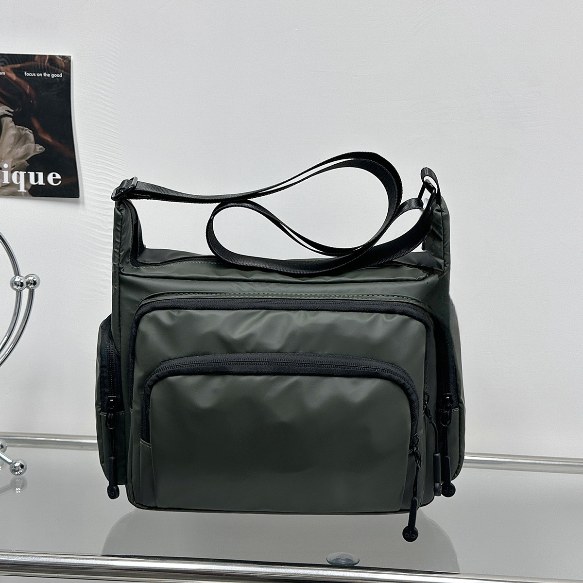 #109 new square bag underarm bag diagonal casual bag